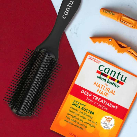 Cantu detangle wash day brush | Hair wash routine | Unknot hair | detangle | soft bristles