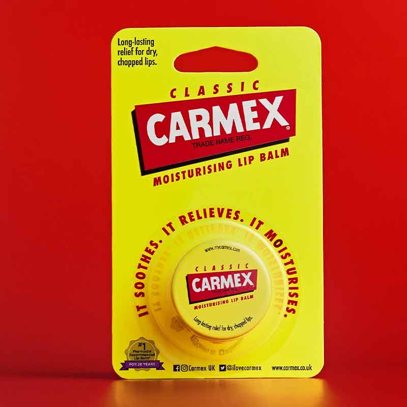 Carmex Classic | Lip Balm | Jar | lip healing | protecting ingredients | smooth | soothed lips | medicated lip balm | healing abilities | works quickly | relief