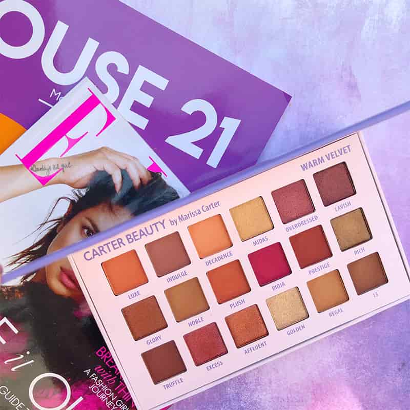 Carter Beauty Warm Velvet 18-Shade Eyeshadow Palette | Cruelty Free