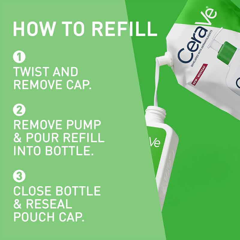 How to refill CeraVe Hydrating Cleanser For Normal to Dry Skin With Ceramides