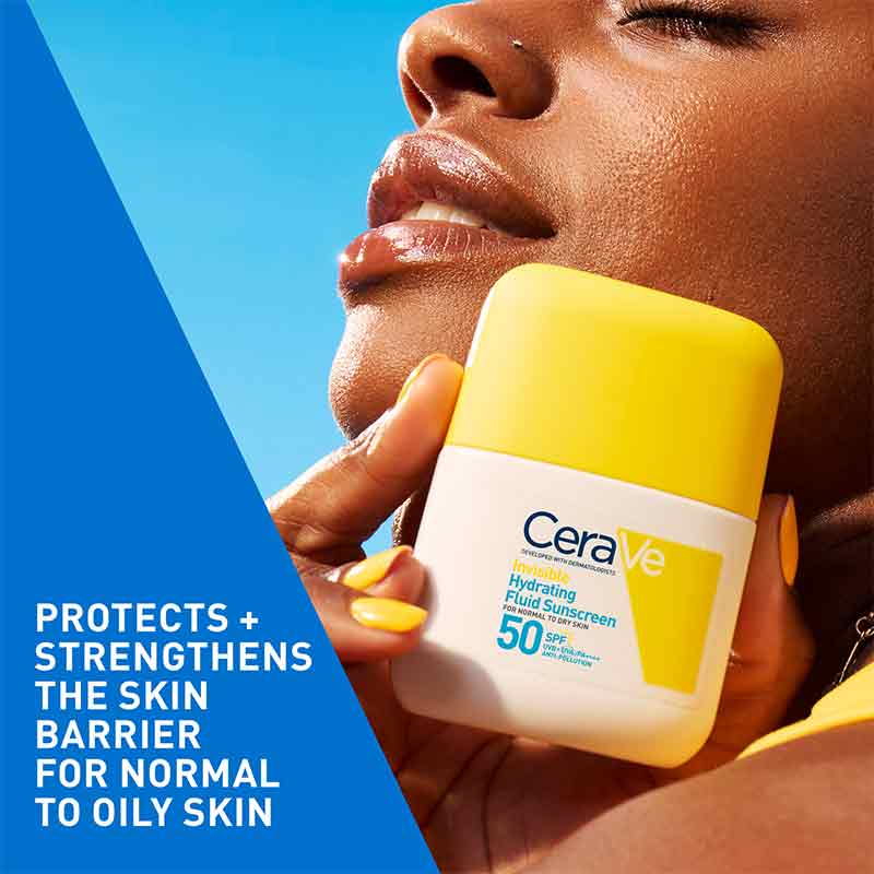 CeraVe Invisible Hydrating Fluid Face Sunscreen SPF 50