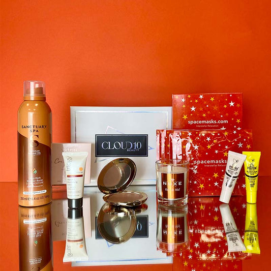 Cloud 10 Beauty Golden Hour Gift Set | Cloud10 | Giftset | Cloud 10 beauty | NUXE | Sanctuary Spa | Dr Paw Paw Lip balm | Sculpted by Aimee Highlighter | Trilogy