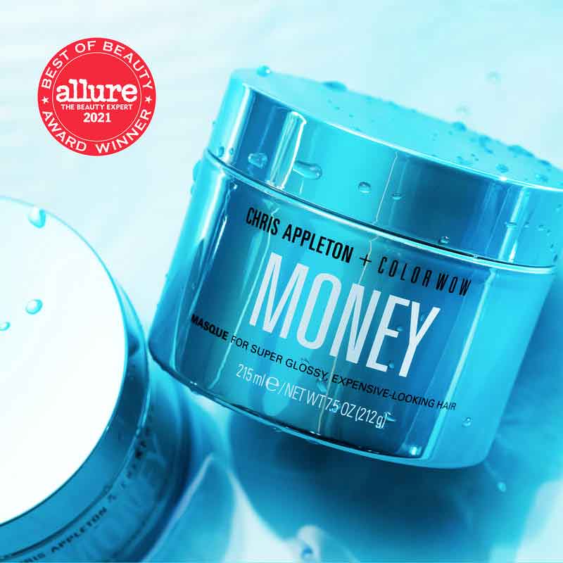 Color Wow + Chris Appleton Money Masque, hair shine, hair masks for shine