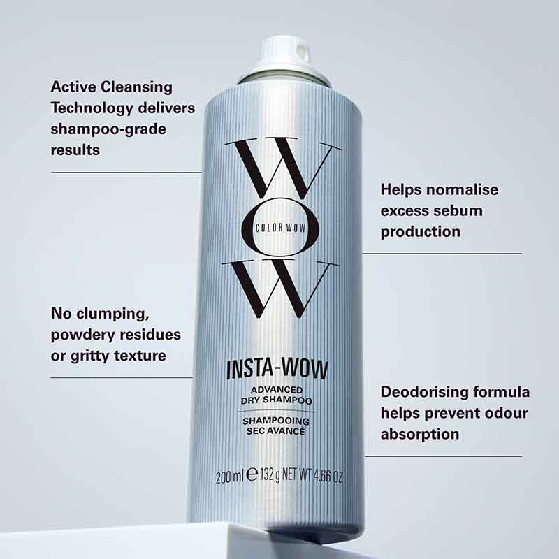 Color Wow Insta-Wow Advanced Dry Shampoo Benefits Infographic