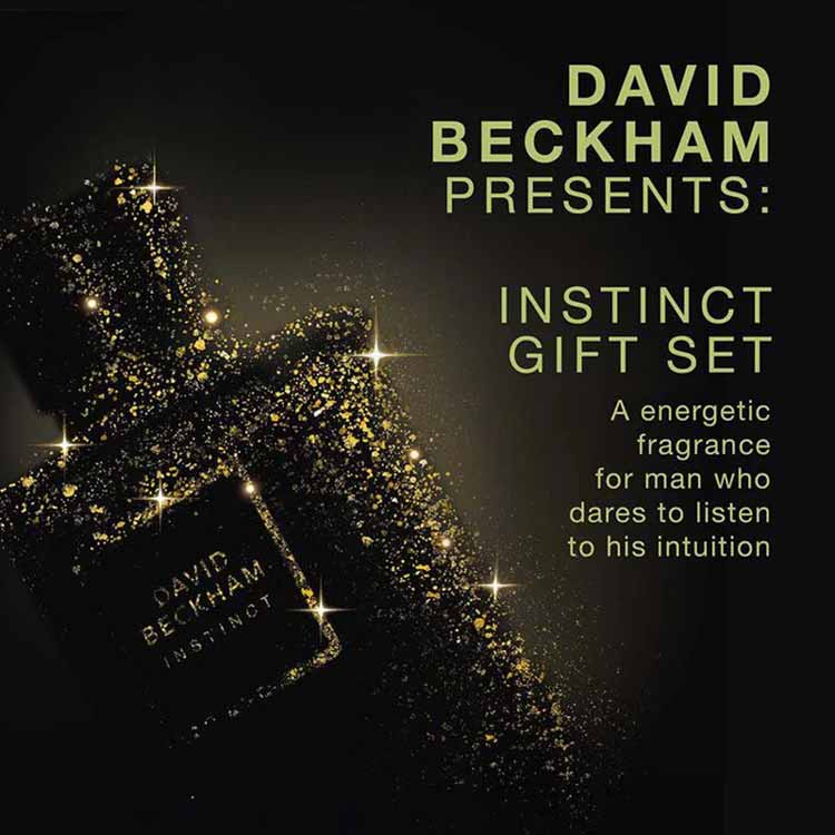 David Beckham, instinct, shower gel, Christmas gift set, fragrance for men