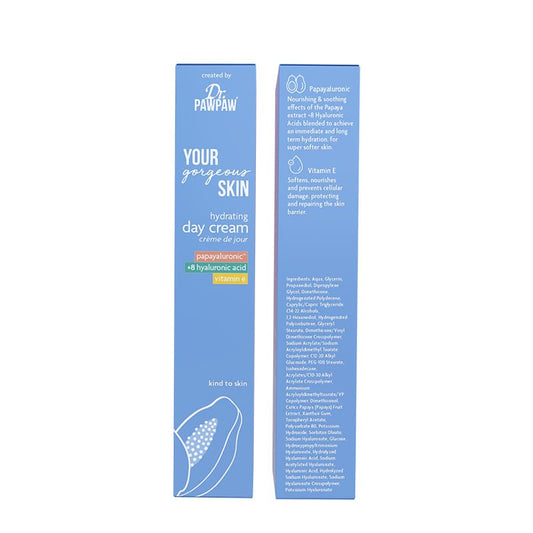 Dr Paw Paw Your Gorgeous Skin Hydrating Day Cream | lightweight | fragrance-free | vegan day cream | daily skincare routine | beautifully moisturized skin | confidence | skin deserves it.