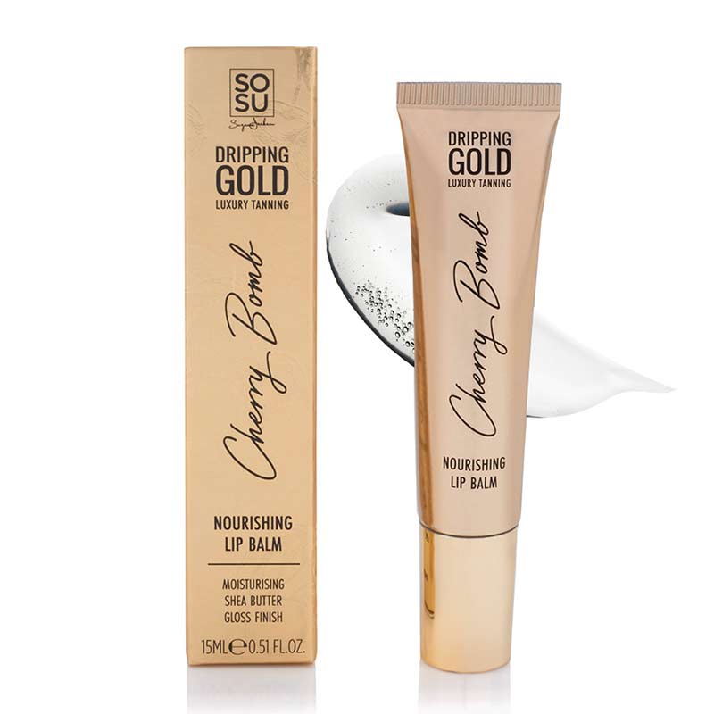 SOSU by Suzanne Jackson Dripping Gold Cherry Bomb Lip Balm | nourishing lip balm | cherry flavoured lip balm