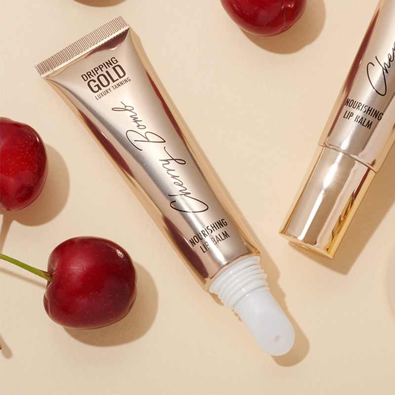 SOSU by Suzanne Jackson Dripping Gold Cherry Bomb Lip Balm | cherry flavoured lip balm