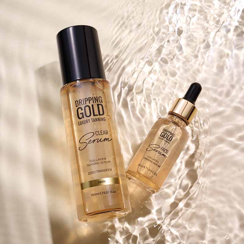 Dripping Gold Clear Tanning Serum | Collagen | Hyaluronic Acid | Niacinamide | Chamomile Extract | Firmer, youthful-looking skin | Naturally glowing | Smooth & hydrated skin