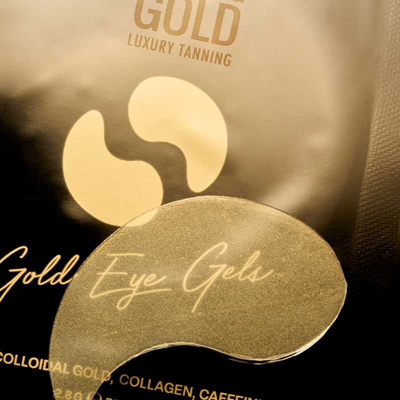 Dripping Gold | Gold Eye Gels | Infused with gold | Caffeine | Vegan collagen