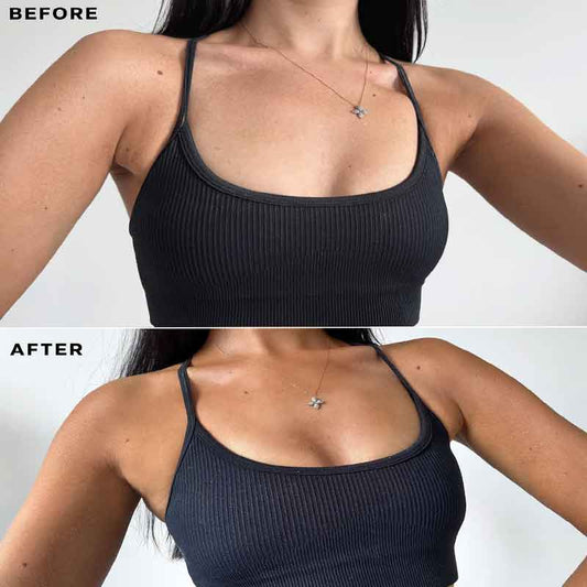 Dripping Gold Luxury Tanning Mousse Ultra Dark Before and after