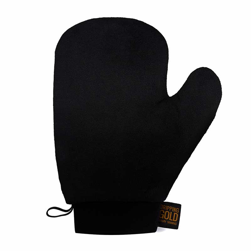 Dripping Gold Luxury Velvet Tanning Mitt