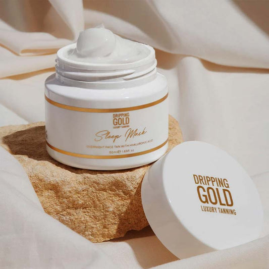 Dripping Gold Sleep Mask | Overnight Face Tan with Hyaluronic Acid | overnight | hydration | lightweight | skin-loving ingredients