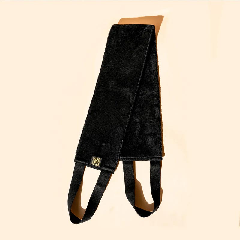 Dripping Gold | Velvet | Back | Tan |Applicator | flawless | streak-free | luxurious | effortless | tan | elastic handles | super-soft | feel | designed | even | all over | double sided | go-to | tool