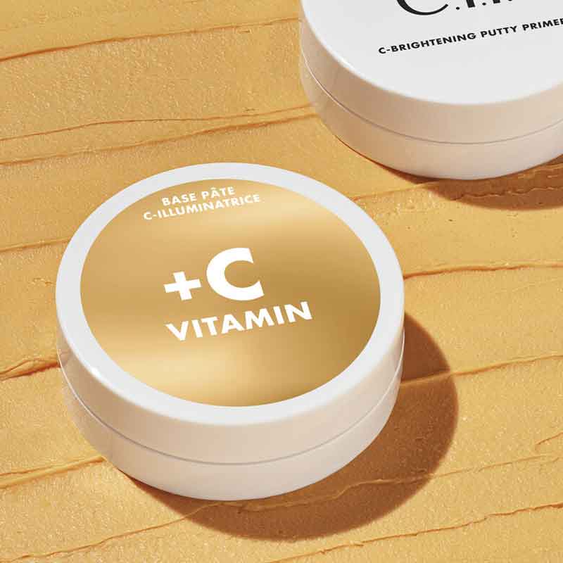 e.l.f. | C-Bright | Putty Primer | Universal Sheer | skincare | smooth | velvety | face primer | Vitamin C | brighten | even skin tone | healthy glow | fragrance-free | universal | sheer primer | preps | primes | grips | radiant | flawless complexion | lasts all day