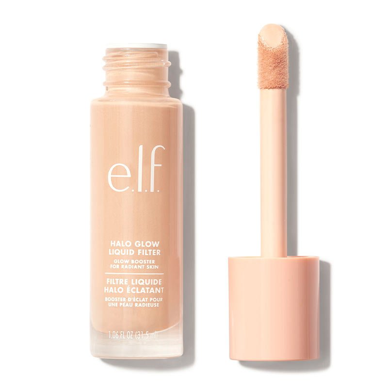 e.l.f. Halo Glow Liquid Filter | e.l.f. Holy Grail | Hero Product | Glowy Finish | Complexion Boosting | Skincare Makeup Hybrid | Hyaluronic Acid | Squalane | Moisture and Hydrate under makeup