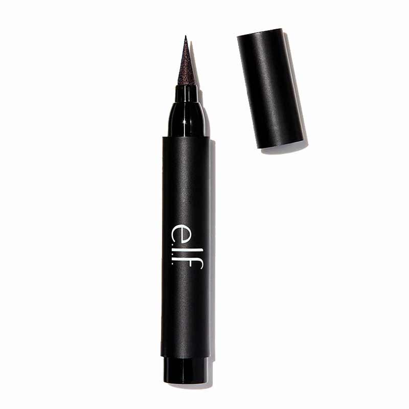 e.l.f. Intense Ink Eyeliner | Black | Liquid eyeliner | Define | Add drama | Intensify your eye look | Felt tip pen | No smudging | Vegan | Cruelty free