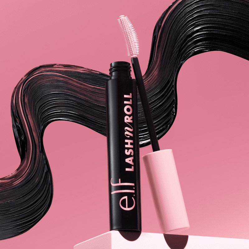 e.l.f. Lash 'N Roll Mascara | curling | Curved silicone brush | Lifts and separates | Smudge-resistant | Flake-resistant