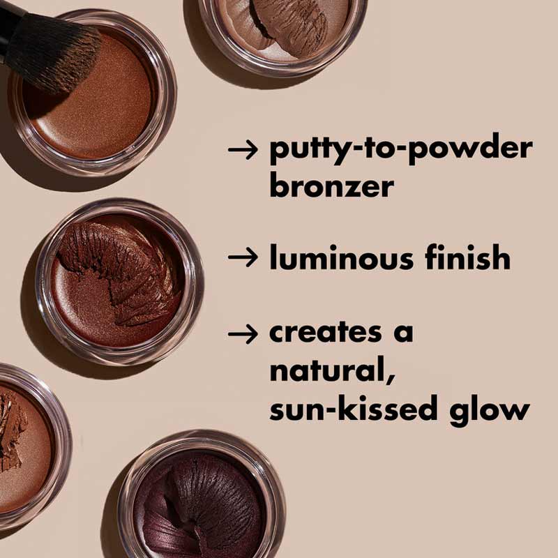 e.l.f. | Putty Bronzer | luminous | creamy | pigmented | buildable | natural | sun-kissed | glow | radiant | lightweight | Argan Oil | Vitamin E | shimmer | melts | radiance | luminosity