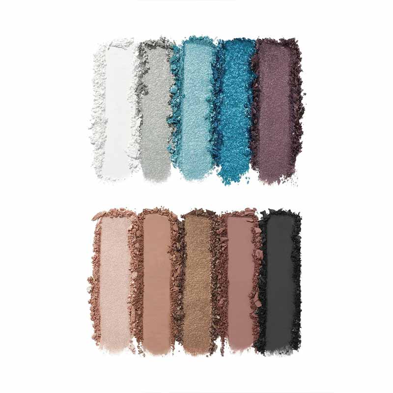 e.l.f. Perfect 10 Eyeshadow Palette | 10-Color Wonder | Creamy Mix of Cool-Tone Shades | Subtle Day Looks | Bold Night Looks | Pops of Blue and Purple Metallic Shimmer | Ultra-Pigmented | Matte, Shimmer, and Metallic Glitter Hybrid Shades | Endless Looks