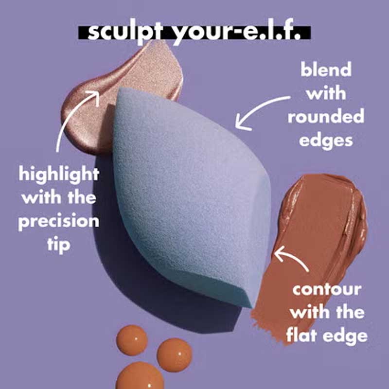 e.l.f. Precision Sculpting Makeup Sponge, 3in1 makeup sponge, elf makeup tools