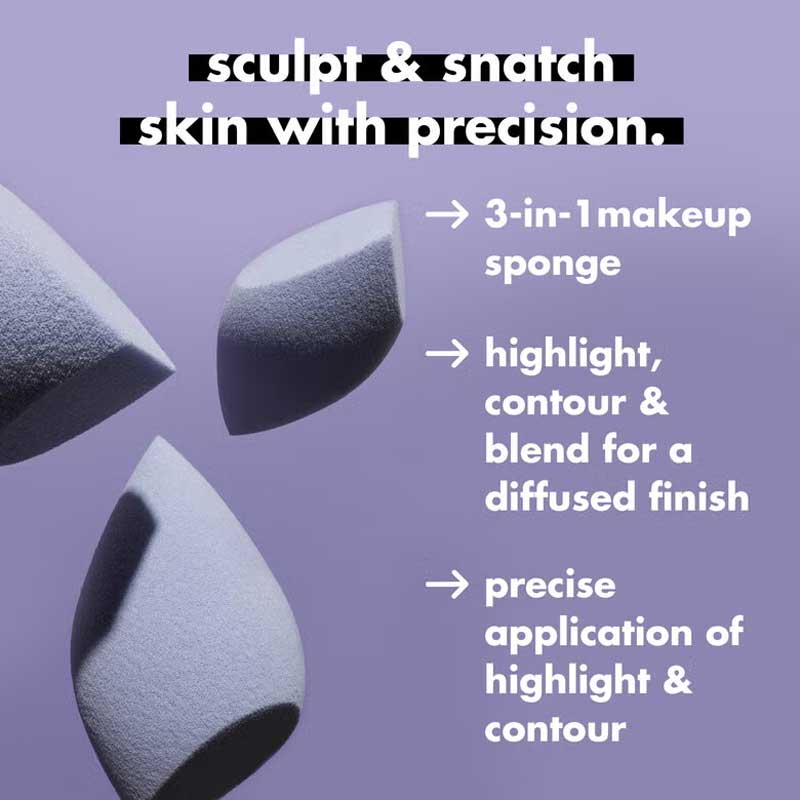 e.l.f. Precision Sculpting Makeup Sponge, latex free makeup sponge