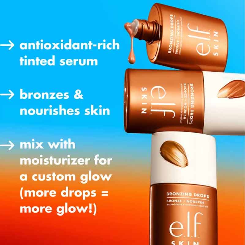 e.l.f. Skin Bronzing Drops Tinted Serum Key Features