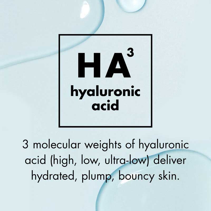 e.l.f Skin Holy Hydration! Triple Bounce Serum | formulated with three molecular weights of hyaluronic acid | provides intense hydration | bouncy gel texture | leaves skin hydrated, smooth, and radiant