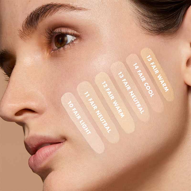e.l.f. Soft Glam Satin Foundation swatches
