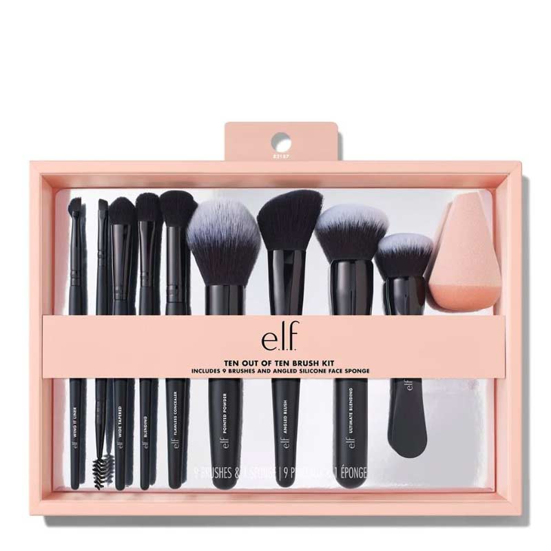 e.l.f. Ten Out Of Ten Brush Kit. elf makeup brushes