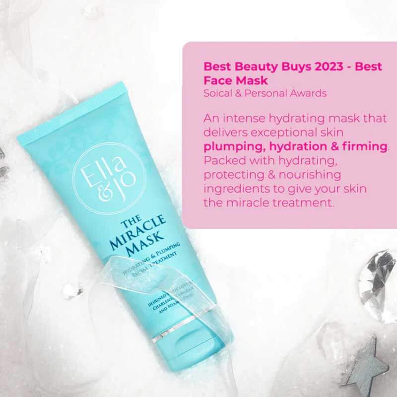 Ella & Jo The Miracle Mask Hydrating & Plumping Facial Treatment, Face mask for dry skin