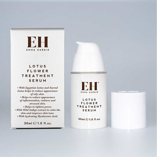 Emma Hardie Lotus Flower Treatment Serum | egyptian lotus and sacred lotus | reduce shine in skin | reduce appearance of inflammation | help to tighten pores