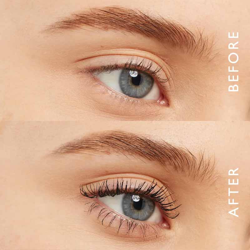 Eyeko Sport Waterproof Mascara Travel Size | before | after | definition | length | fullness | drama | black | eyelashes | mascara | lashes