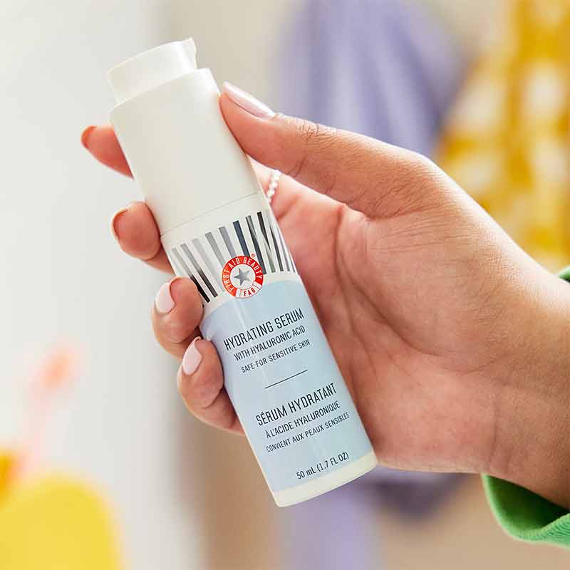 First Aid Beauty Hydrating Serum With Hyaluronic Acid | serum for sensitive skin | rich in hydration for damaged sensitive skin