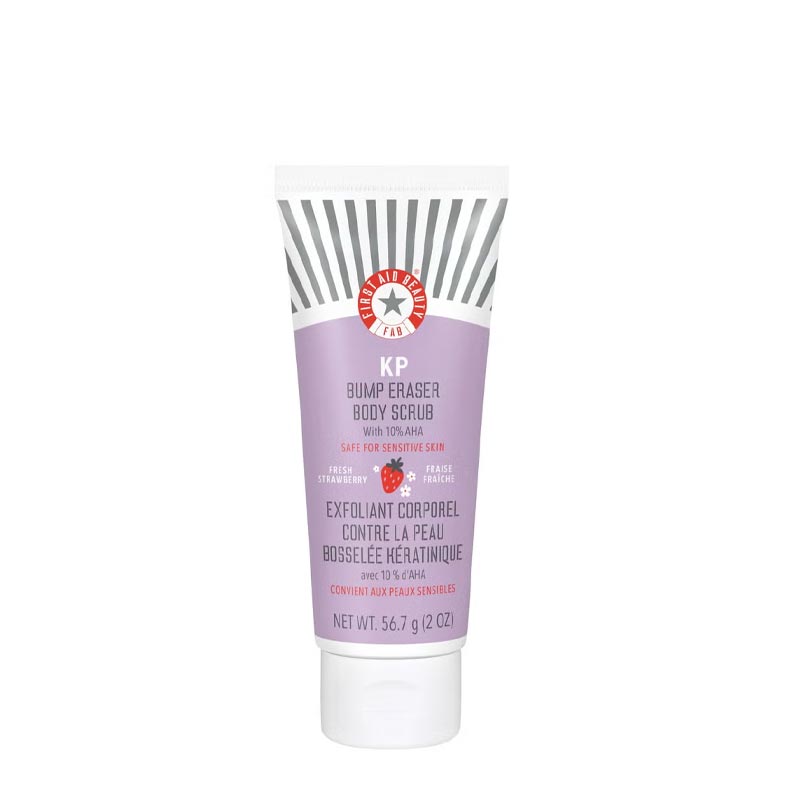 First Aid Beauty KP Bump Eraser Body Scrub, exfoliating body scrub, bodycare for bumpy skin