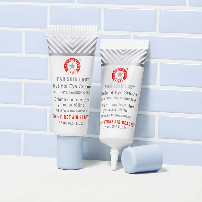 First Aid Beauty Skin Lab Retinol Eye Cream With Triple Hyaluronic Acid | First aid beauty | eye cream | anti-aging eye cream | eye serum | wrinkle prevention eye cream | under eye cream