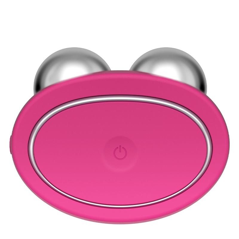 Foreo Bear | microcurrent | toning device | Anti-Shock System™ | full facial | workout | 2 minutes | clinically proven | effective | facial device | market | gently stimulating | firming | 69 muscles | face | neck | appearance | aging | clinical results | science-backed | technologies | professional | facelift treatment | home | mint | fuschia | stand | serum | glide | jawline | cheekbone | forehead | light pressure