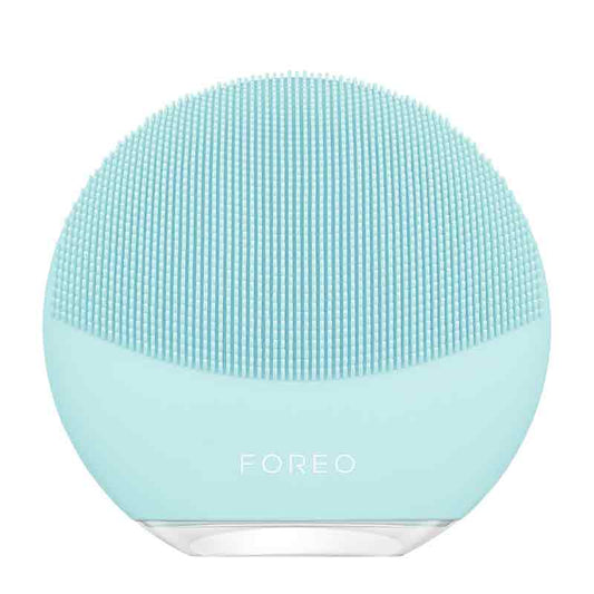 Foreo Luna Mini 3 | device | hygienic | cleanse |  travel-friendly | facial cleansing brush | ultra-soft, | bacteria-resistant | silicone | 30 seconds | Glow Boost mode | healthy | radiant | complexion | pearl pink | mint