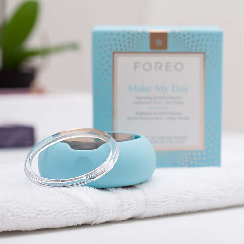 Foreo | UFO | Make My Day | luxurious | anti-pollution | hydrating | dry skin | face masks | 90-second | treatment | nourished | protected | healthy | brighten | red algae | hyaluronic acid