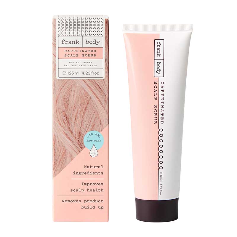 Frank Body Caffeinated Scalp Scrub | vegan scrub | coffee and rosemary | gentle exfoliation | removes product build-up | dead skin cells | healthy hair
