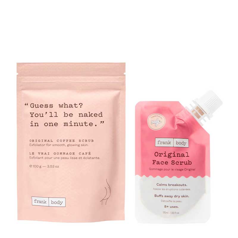 Frank Body Dirty Duo Kit, body care gift set, skincare gift set