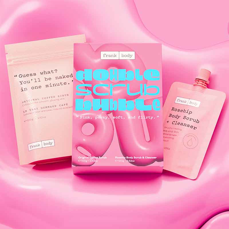 Frank Body Double Scrub Bubble Gift Set, body care gift set, christmas gift sets