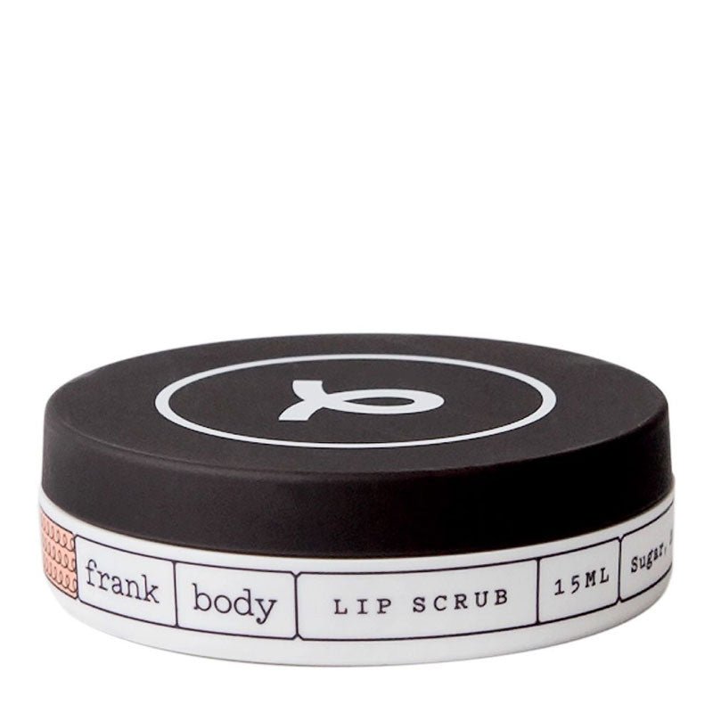 Frank Body Lip Scrub Original | scrub | exfoliating sugar | coffee grinds | macadamia oil | beeswax | lips | soft | smooth | hydrating