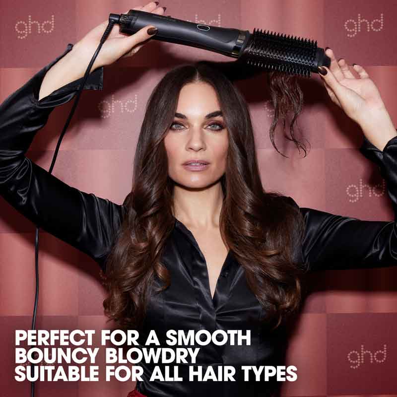 ghd Duet Blowdry Professional 2-In-1 Hair Dryer Brush Gift Set Black