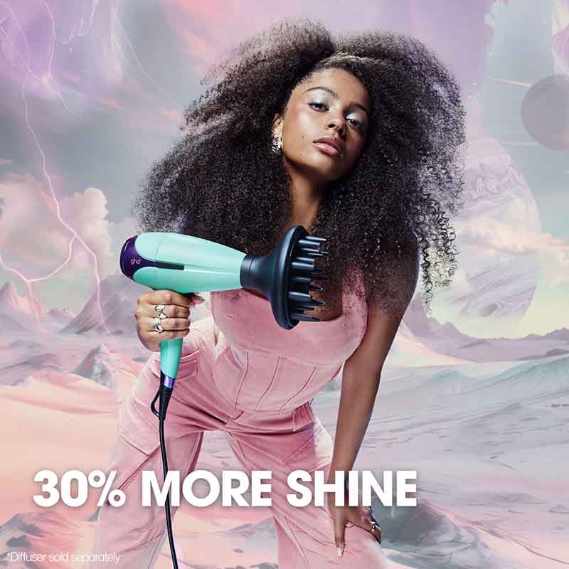 ghd, ghd Futurescape Limited Edition Helios Hair Dryer in Mystic Aqua, Anti Damage Hair Dryer