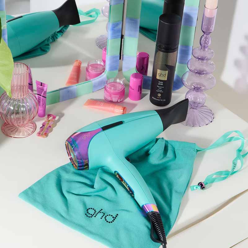 ghd, ghd Futurescape Limited Edition Helios Hair Dryer in Mystic Aqua, ghd hair tools