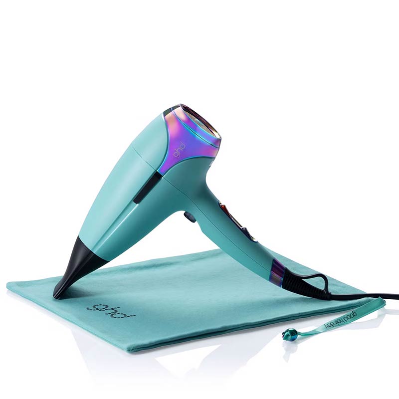 ghd, ghd Futurescape Limited Edition Helios Hair Dryer in Mystic Aqua, hair dryer travel bag