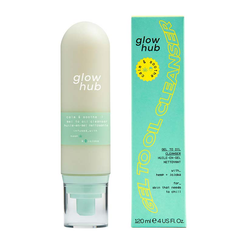 Glow Hub Calm & Soothe Gel to Oil Cleanser | face wash | cleanser | hydrating cleanser | glow hub | moisturising face wash