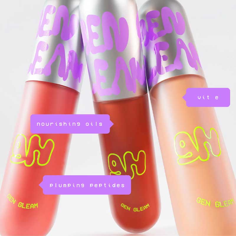 Glow Hub Gen Gleam Collagen_Up Lip Glow | High shine | nourish lips | plumping peptides | vitamin E