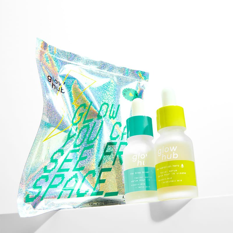 Glow Hub Hydration Hero & Glow Giver Duo Bag | Ultimate | 24/7 Luminosity | Dynamic | Illuminating | Holiday Season | Glow-Shining | Mini | Dynamic Duo